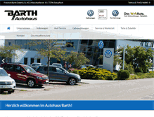 Tablet Screenshot of barth-autohaus.de